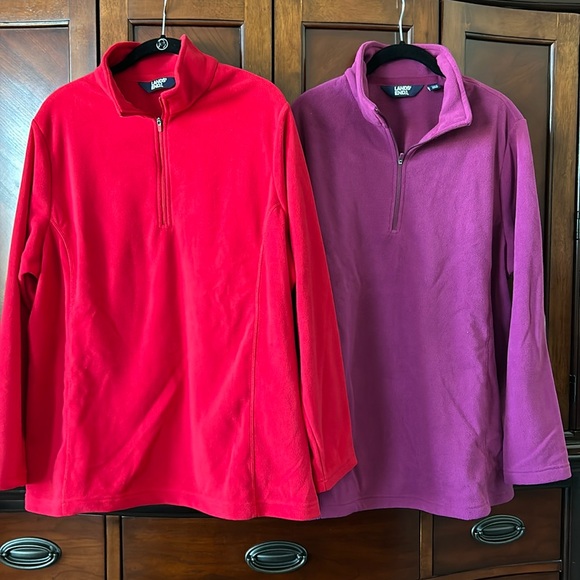 Lands' End Jackets & Blazers - Women’s Lands’ End Zipper Hoodies EXCELLENT 1X